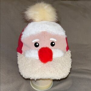 Holiday Time Santa Hat with Pom Pom - Red and White